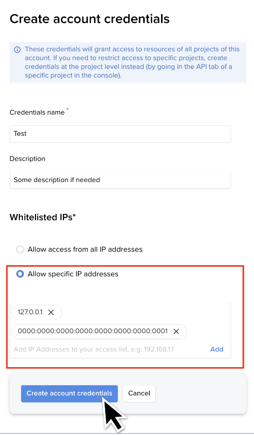 API
