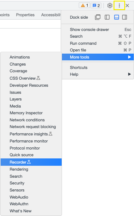 Speed Analysis > Scenarios > Dev Tools Chrome Recorder.png