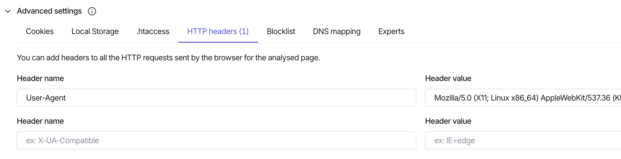 Synthetic Monitoring advanced test settings - http headers.png