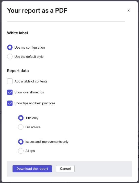Download report data from Synthetic Monitoring.png