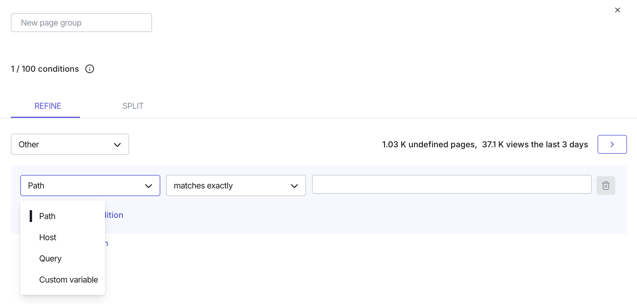 Journey Analysis - Creating page groups for undefined pages.png