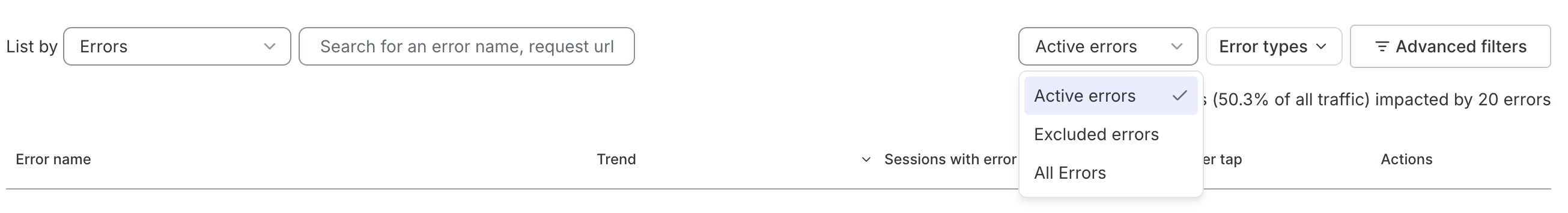 Error status filter options.png