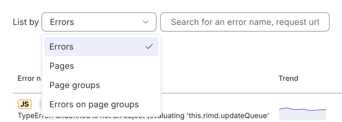 list by drop down menu in error explorer.png
