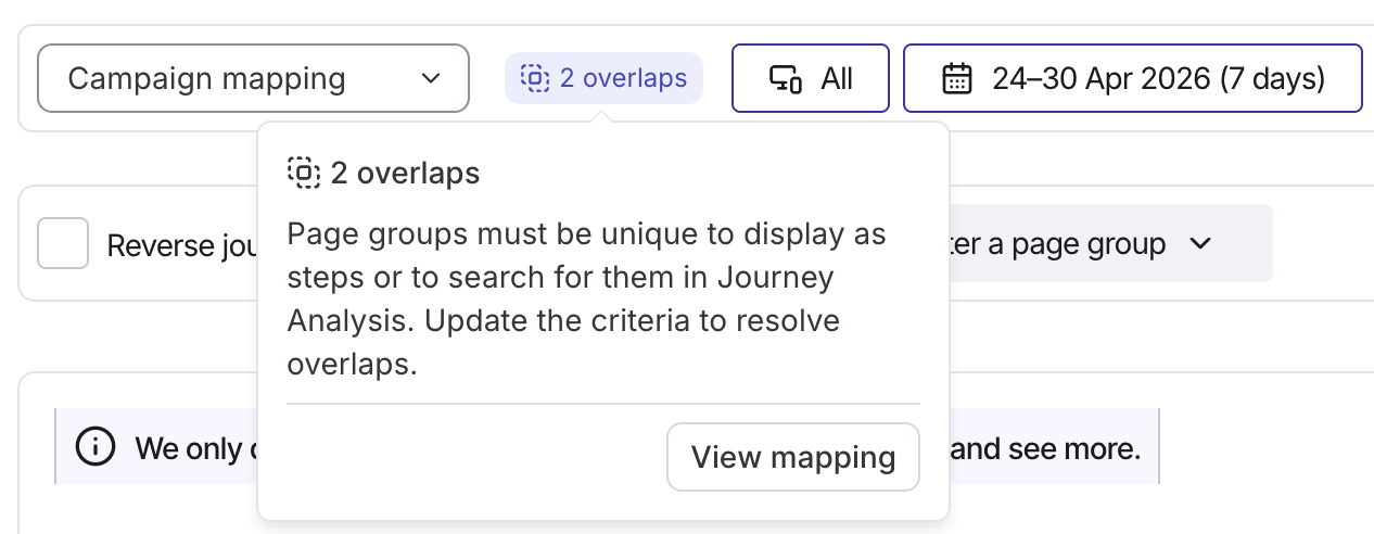 Mapping overlap
