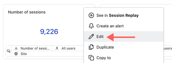 Edit a widget